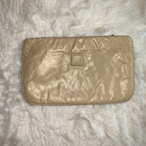Vintage Anne Klein Leather Clutch/cosmetics bag